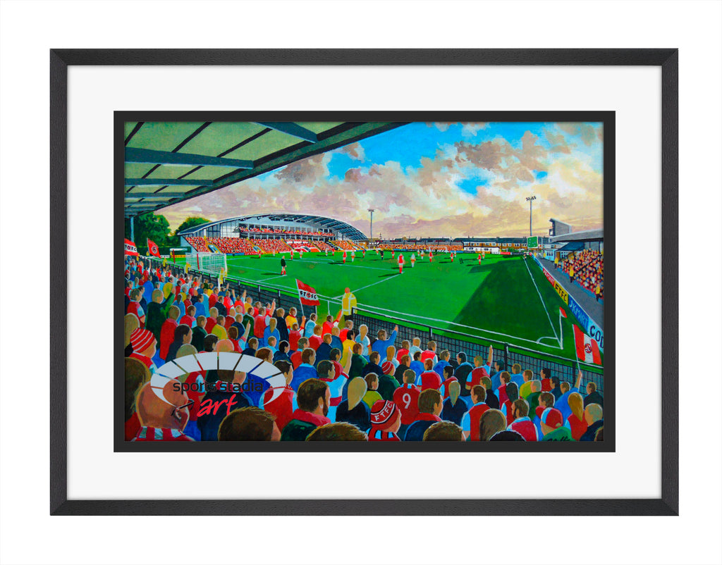 Fleetwood Town FC Highbury Stadium Wall Art A4 Print
