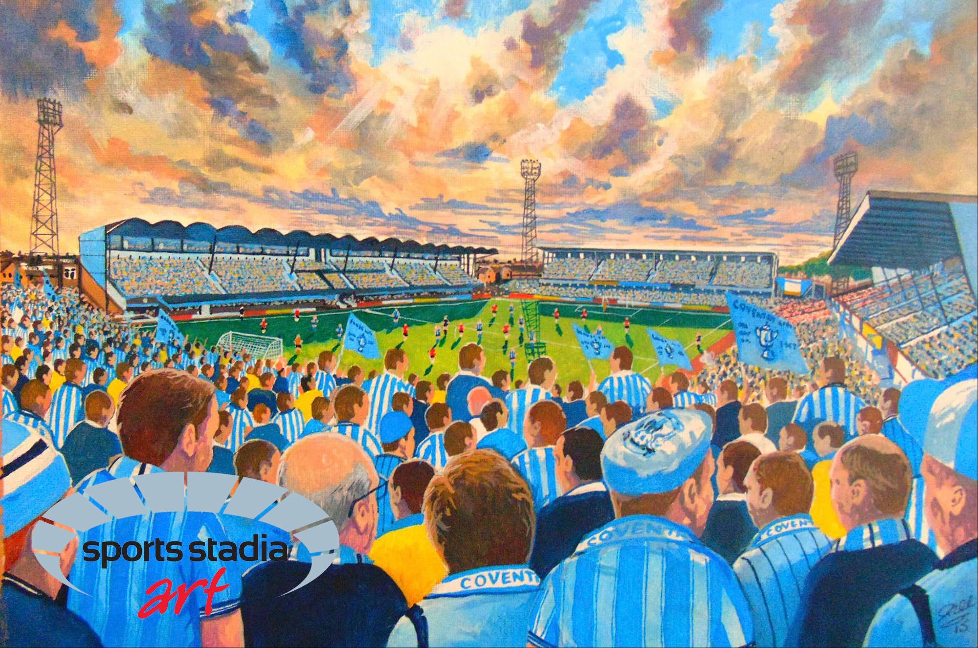 Coventry City FC Highfield Road Stadium Wall Art A4 Print