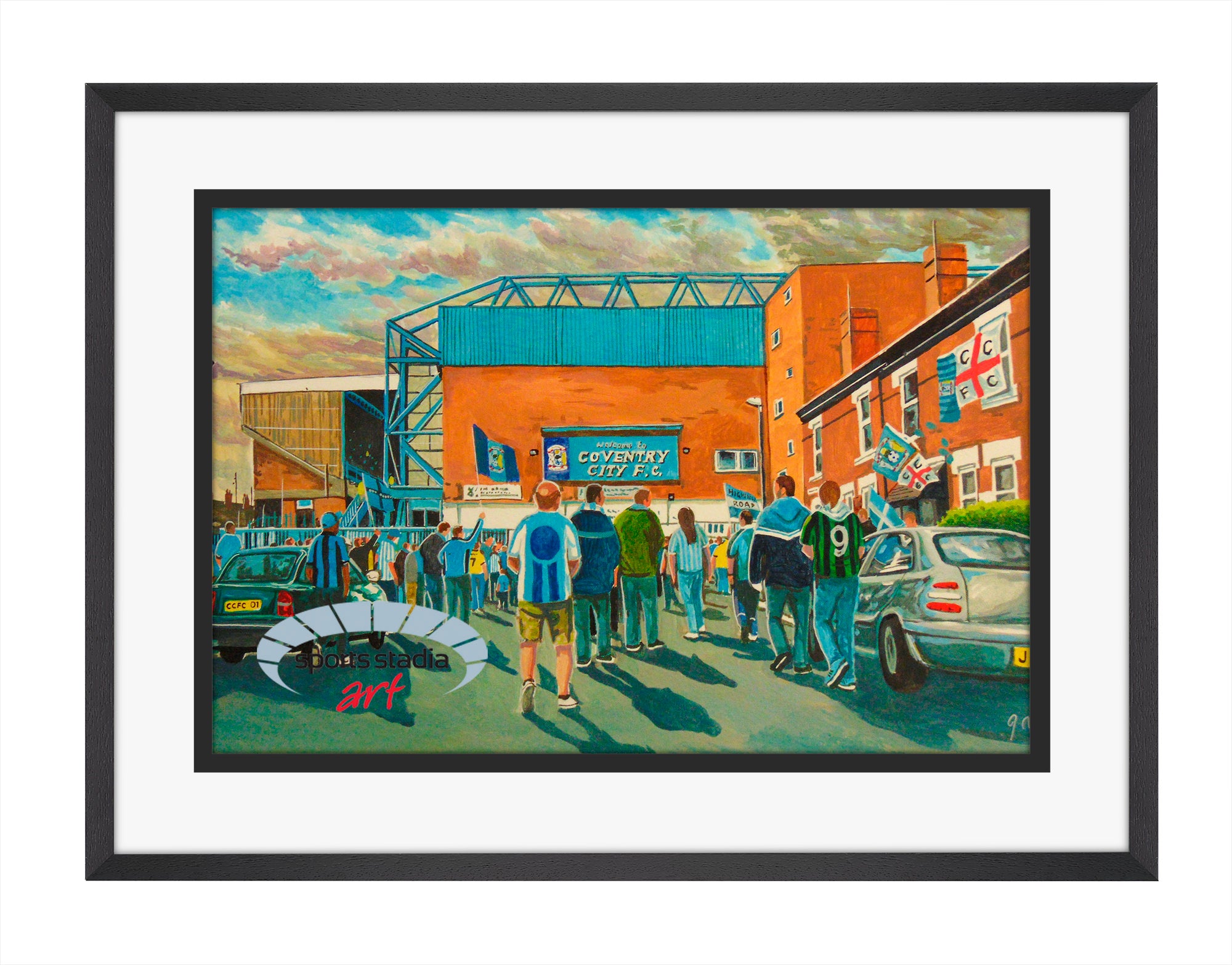 Coventry City FC Highfield Road Stadium 'Going to the Match' Wall Art A4 Print