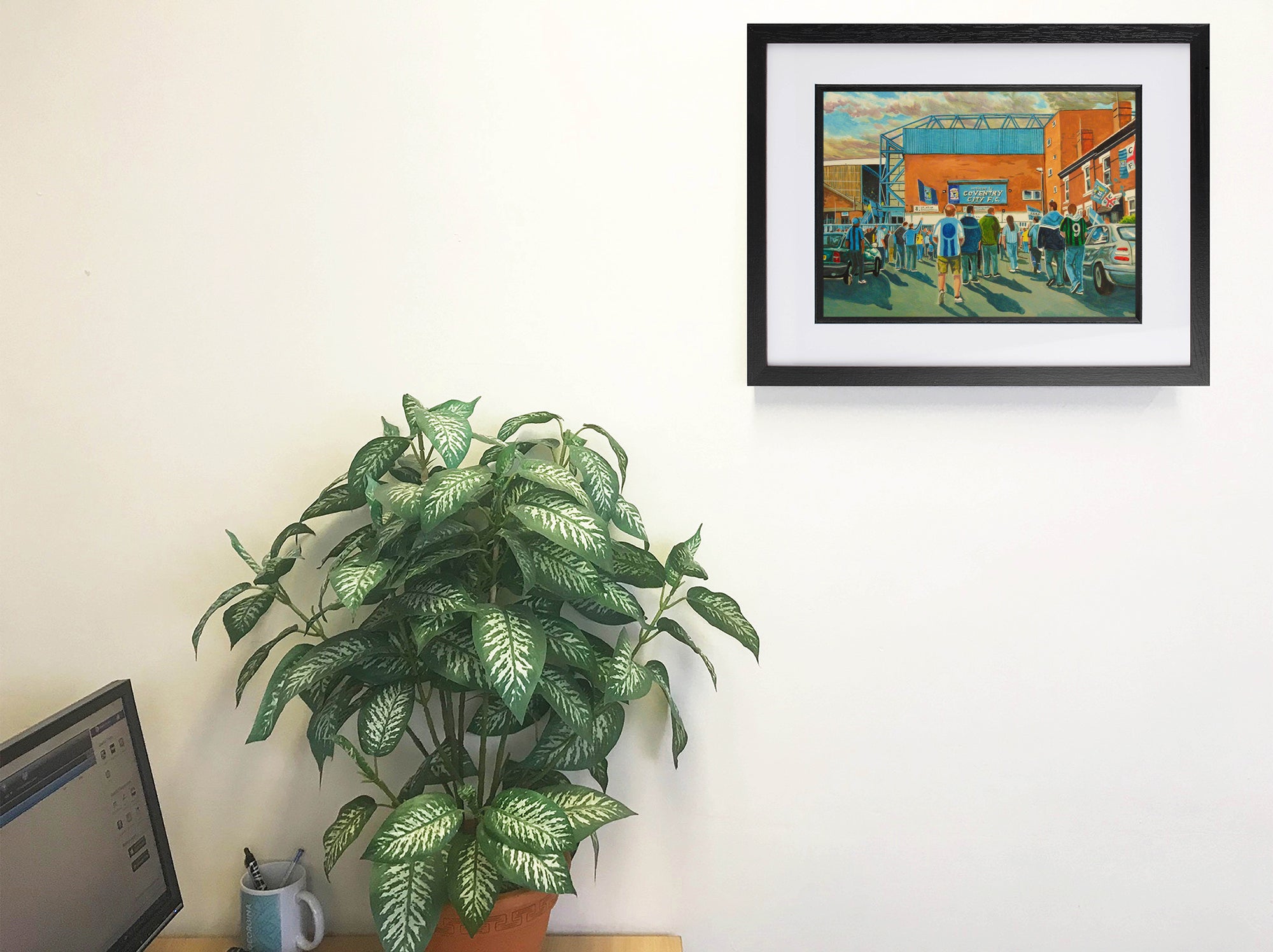 Coventry City FC Highfield Road Stadium 'Going to the Match' Wall Art A4 Print
