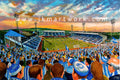 Sheffield Wednesday FC Hillsborough 'Yesteryear' Stadium Wall Art A4 Print