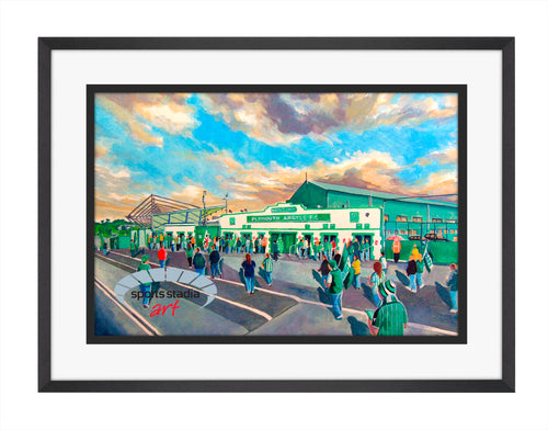 Plymouth Argyle FC Home Park Stadium Wall Art 'Going to the Match' A4 Print