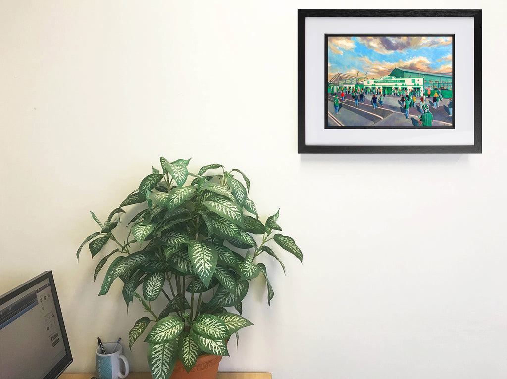 Plymouth Argyle FC Home Park Stadium Wall Art 'Going to the Match' A4 Print