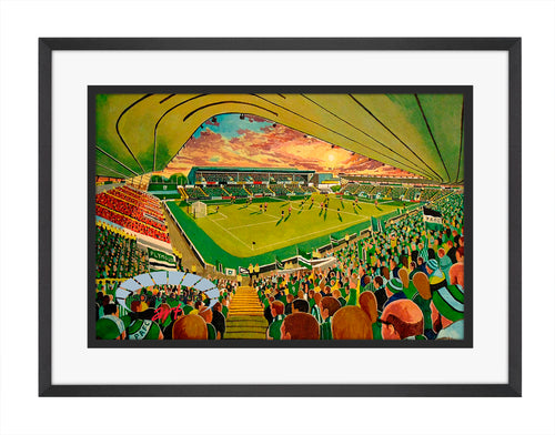 Plymouth Argyle FC Home Park Stadium Wall Art A4 Print