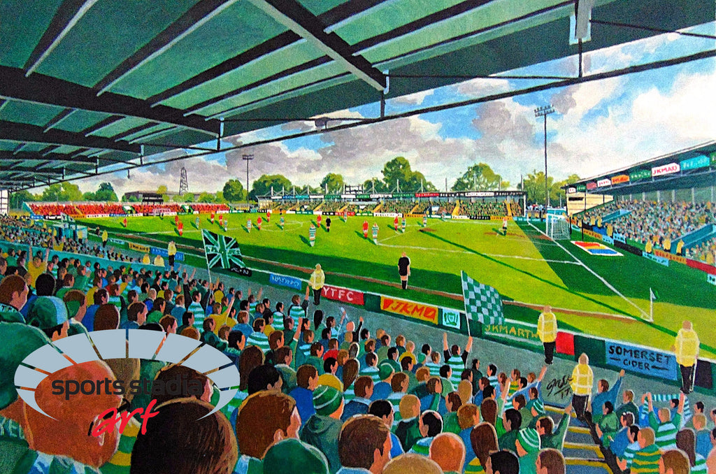 Yeovil Town FC Huish Park Stadium Wall Art A4 Print