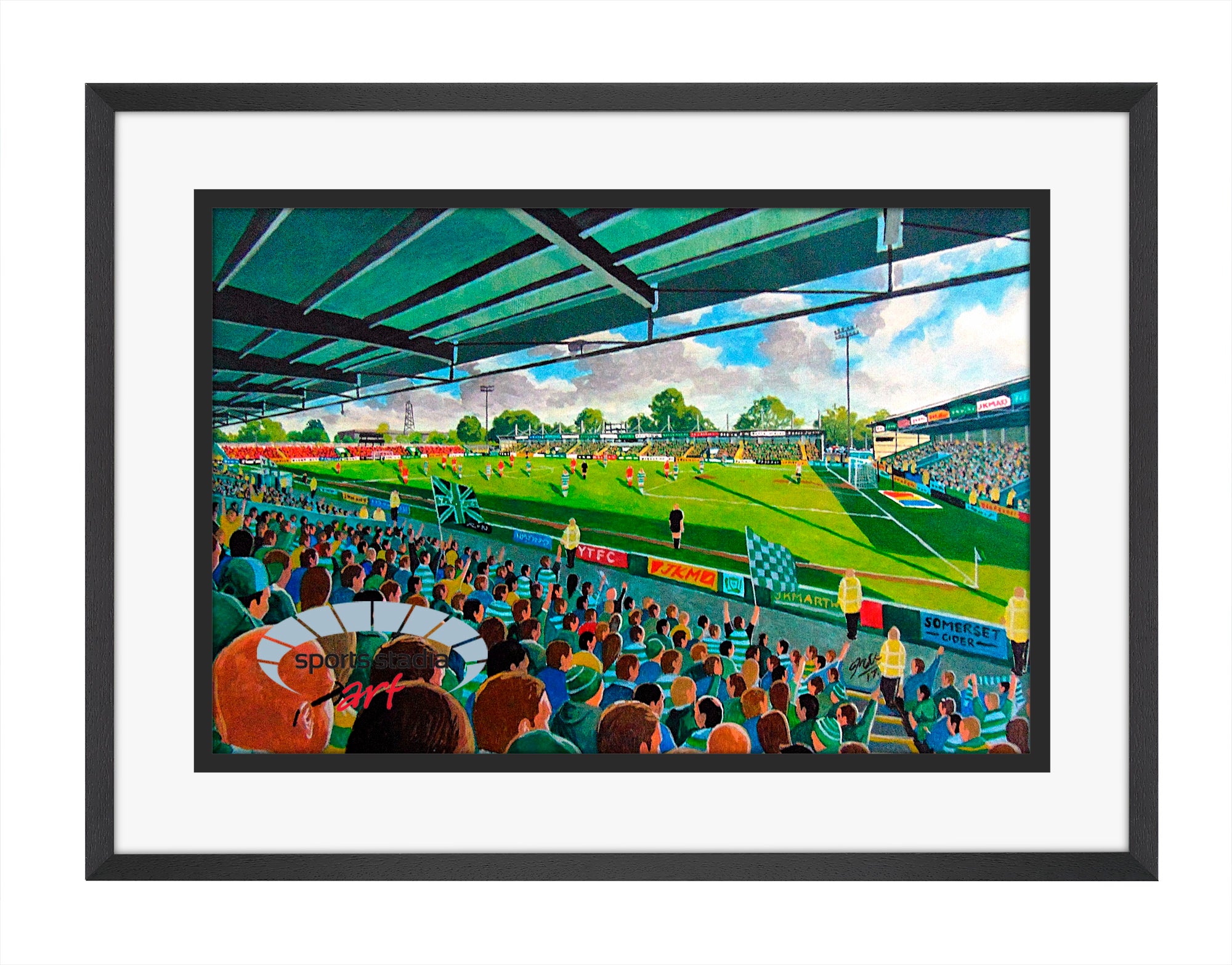 Yeovil Town FC Huish Park Stadium Wall Art A4 Print