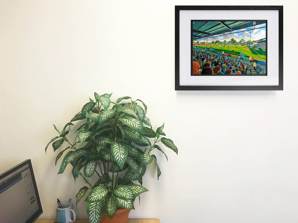 Yeovil Town FC Huish Park Stadium Wall Art A4 Print