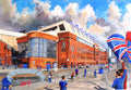 Rangers FC Ibrox Stadium 'Going to the Match' Wall Art A4 Print