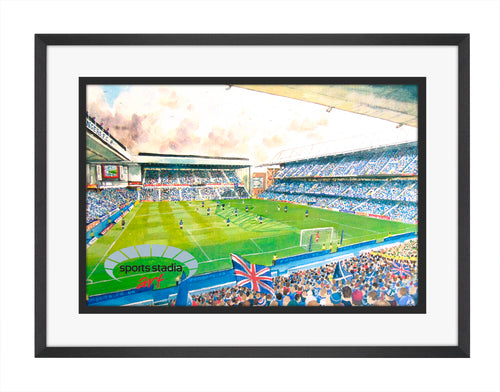 Rangers FC Ibrox Stadium Wall Art A4 Print
