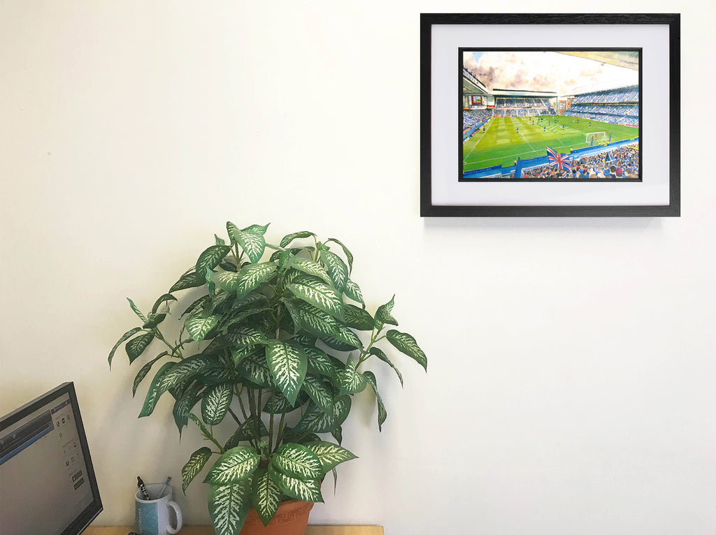 Rangers FC Ibrox Stadium Wall Art A4 Print