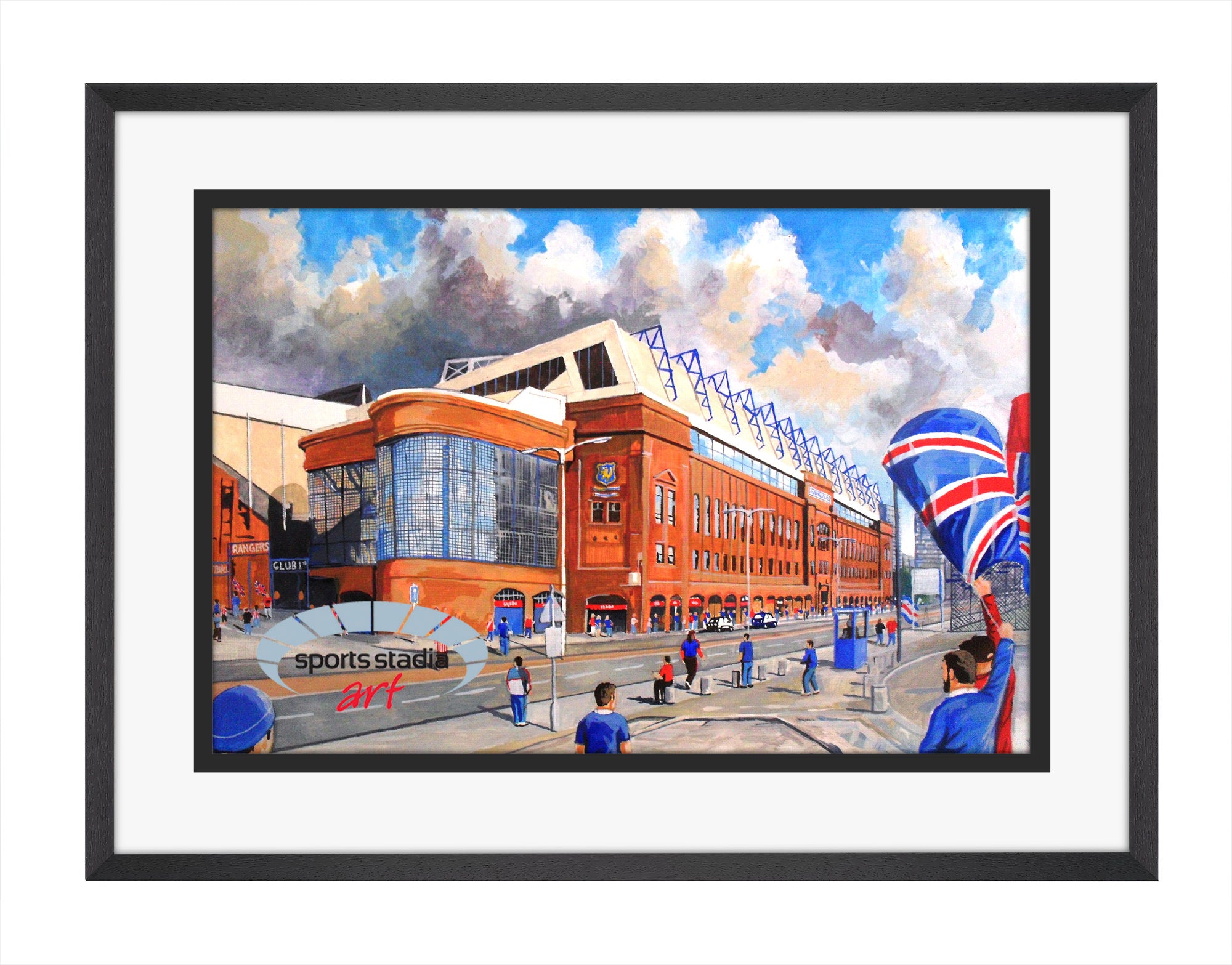 Rangers FC Ibrox Stadium 'Going to the Match' Wall Art A4 Print