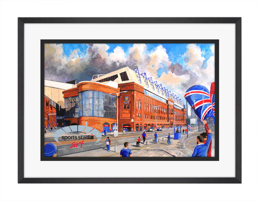 Rangers FC Ibrox Stadium 'Going to the Match' Wall Art A4 Print