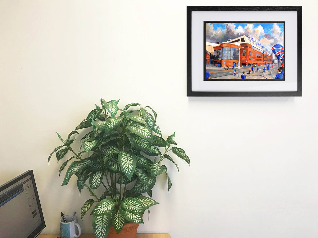 Rangers FC Ibrox Stadium 'Going to the Match' Wall Art A4 Print