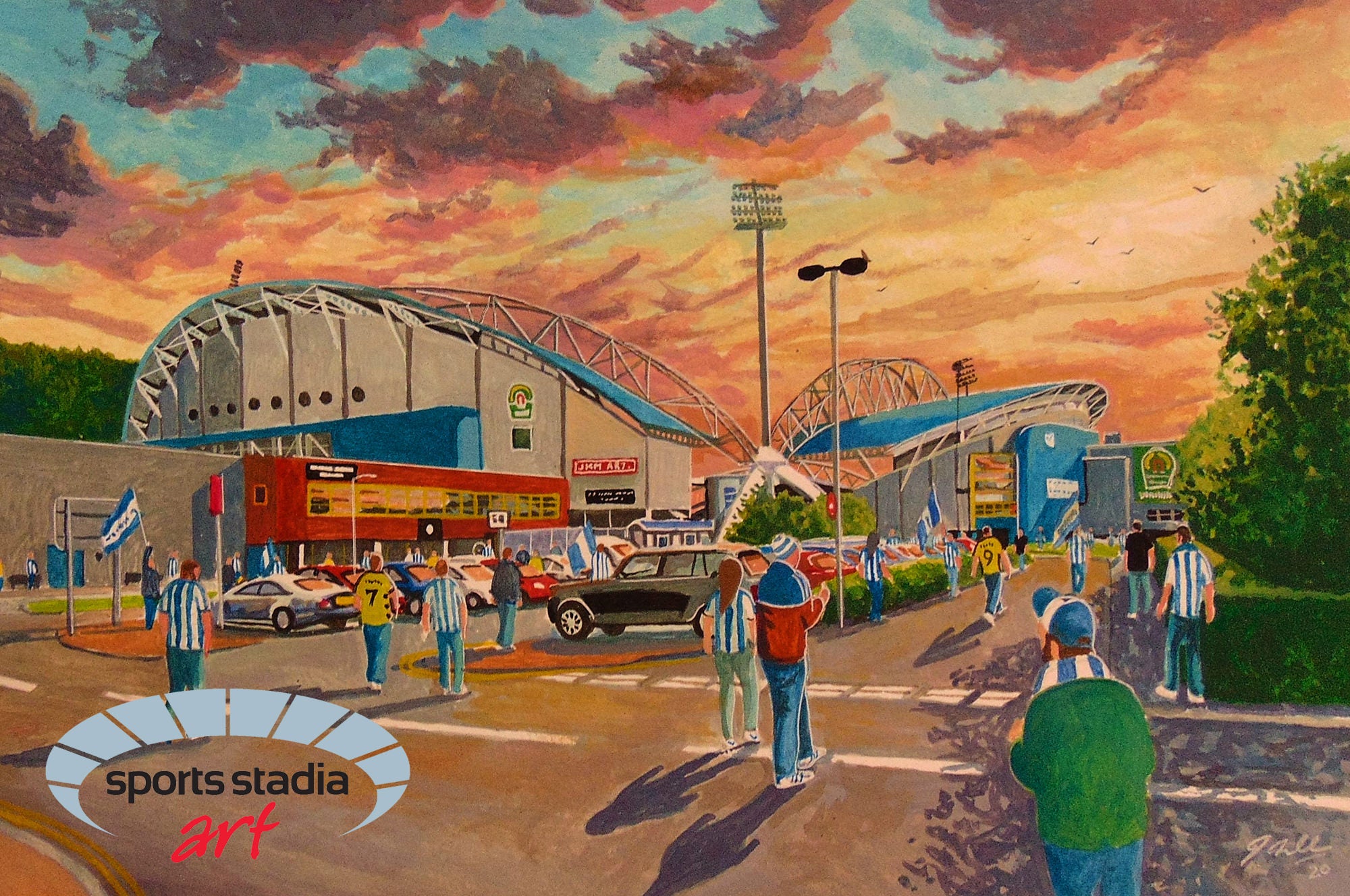 Huddersfield Town FC John Smith's Stadium Wall Art A4 Print