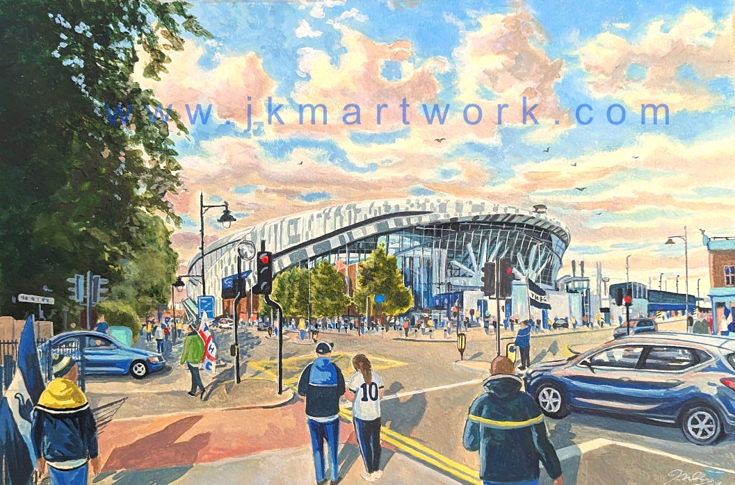 Tottenham Stadium Wall Art A4 Print