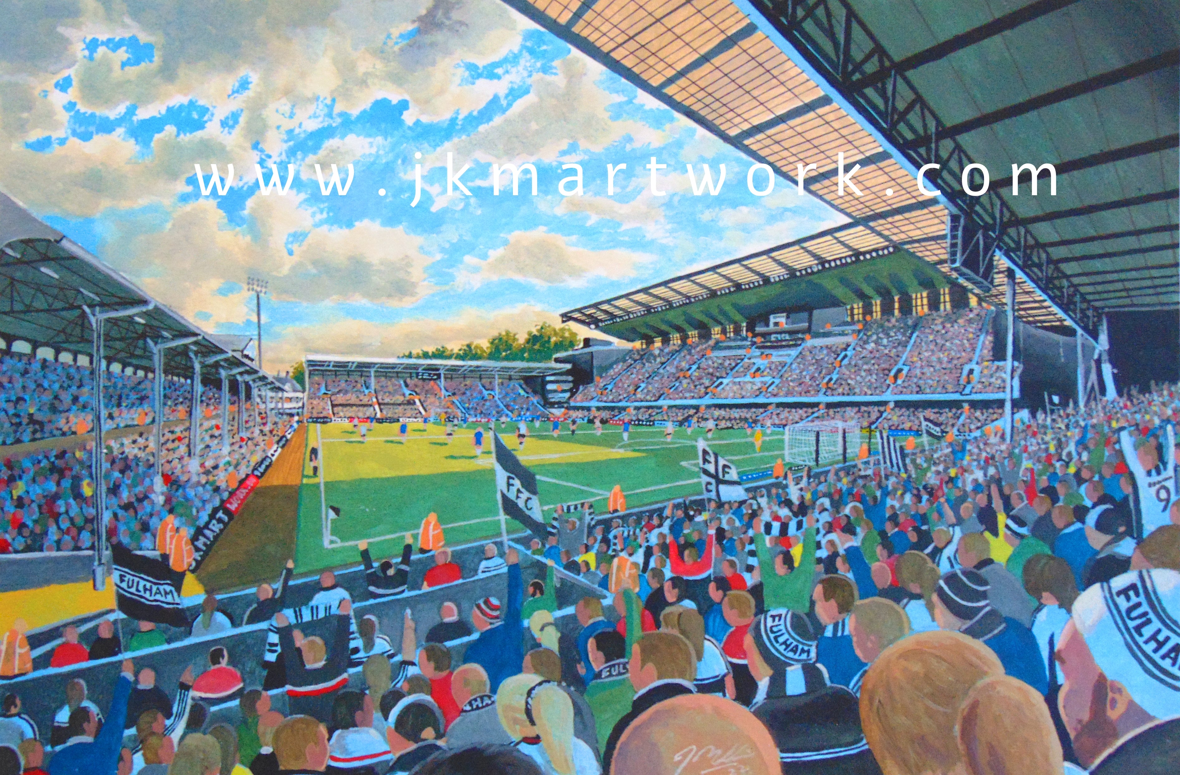 Fulham FC Craven Cottage Stadium Wall Art A4 Print