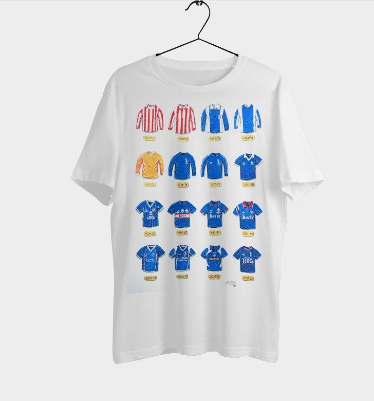 Oldham Athletic Retro Shirts Art T-Shirt