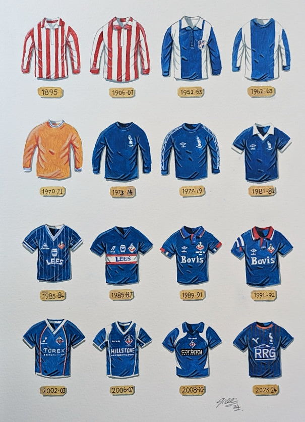Oldham Athletic Retro Shirts Art T-Shirt