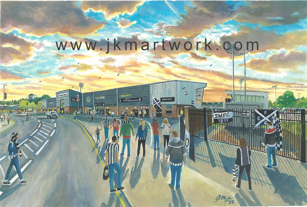 St Mirren FC Stadium Wall Art A4 Print