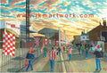 Stoke City FC Victoria Ground Stadium 'Going to the Match' Wall Art A4 Print