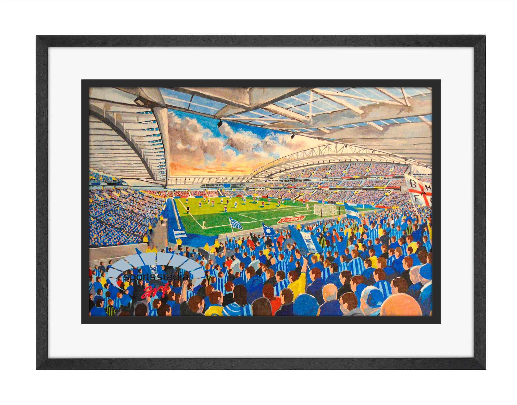 Brighton & Hove Albion FC Amex Stadium A4 Art Print