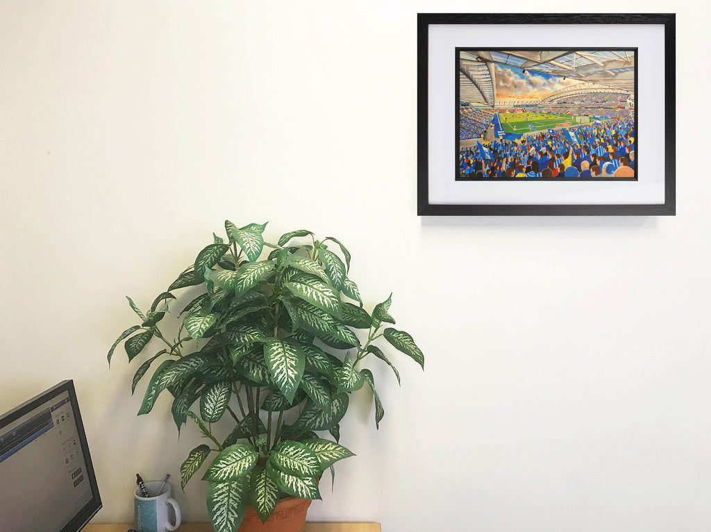 Brighton & Hove Albion FC Amex Stadium A4 Art Print