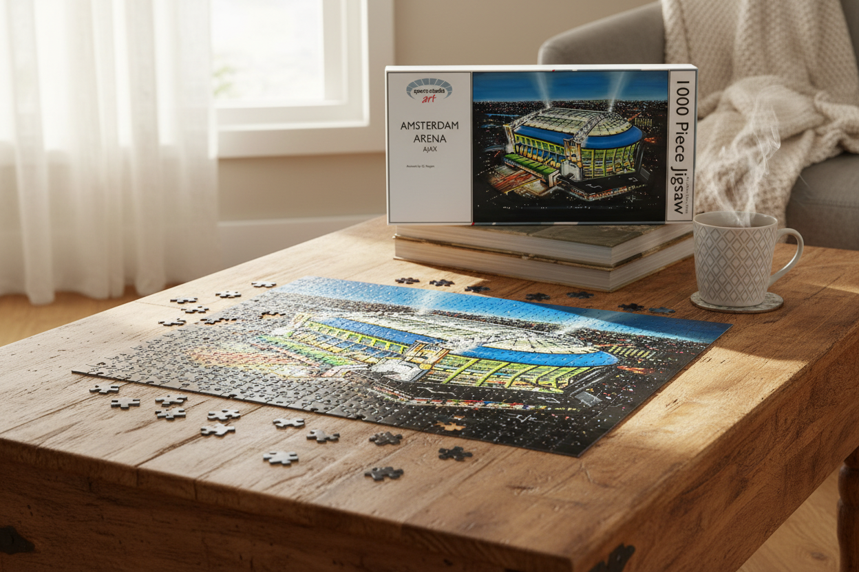 Amsterdam Arena Ajax Jigsaw - Table Setting Mockup