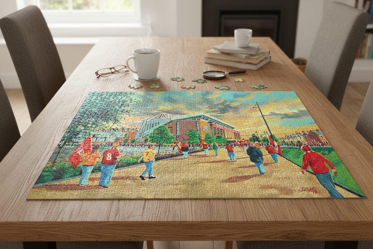 Liverpool FC Anfield Stadium Art 'Going to the Match' Jigsaw Puzzle