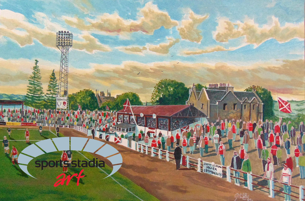 Stirling Albion FC Annfield Stadium Wall Art A4 Print