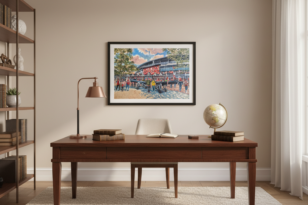 Arsenal FC Emirates Stadium - Study/Office Mock-up