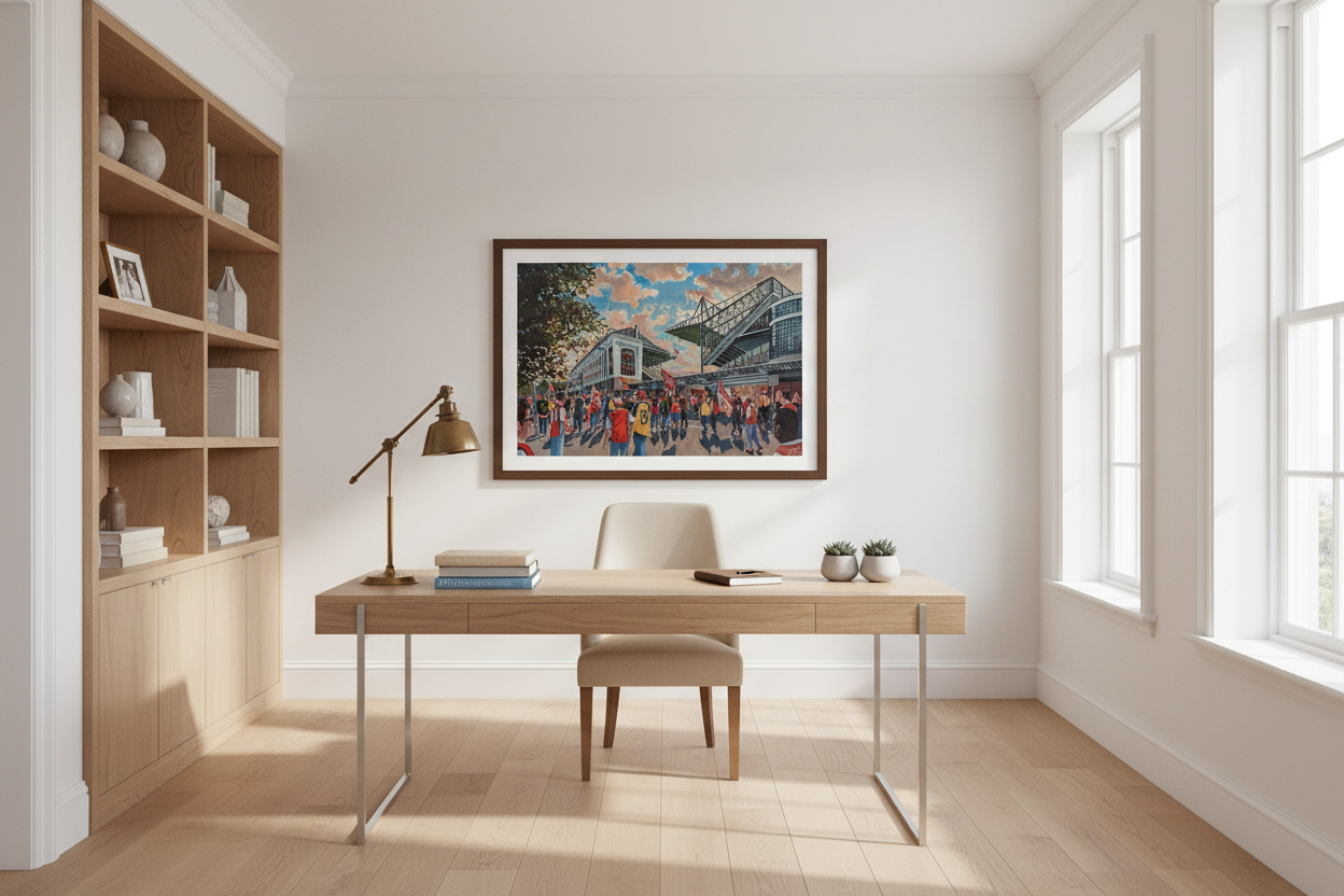 Arsenal Highbury Bright Study/Office Mockup