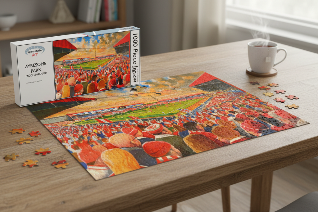 Ayresome Park Jigsaw Table Setting Mockup