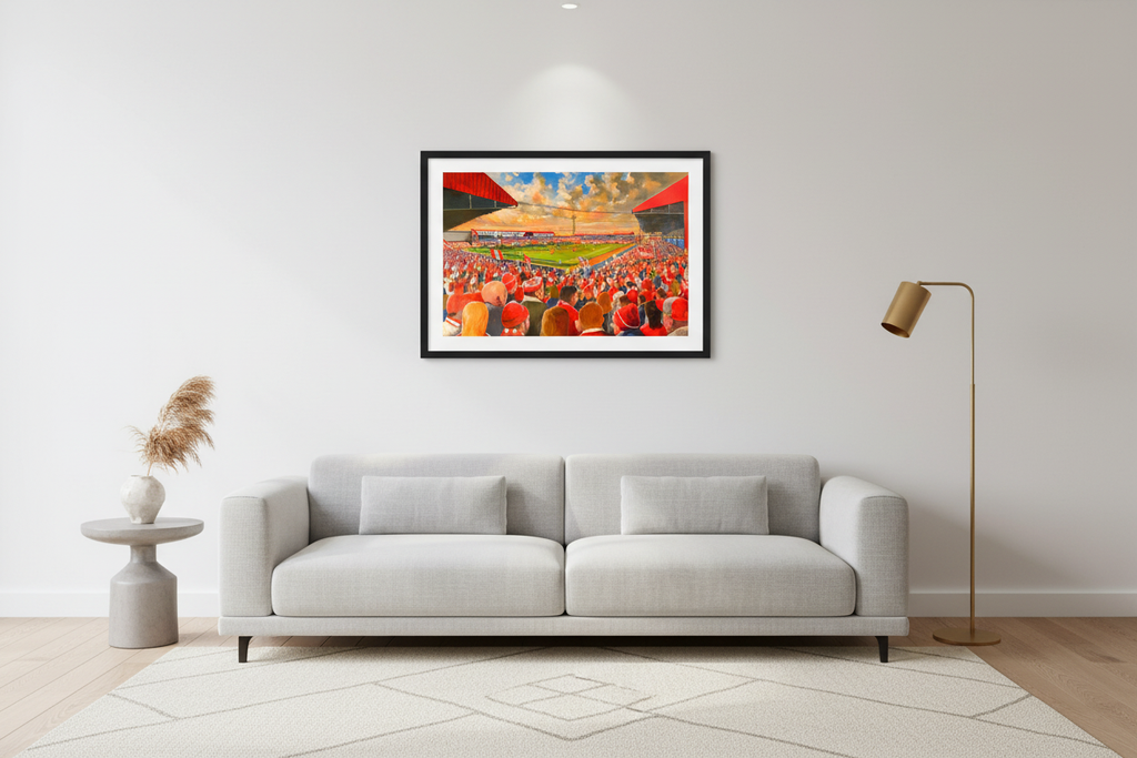 Ayresome Park Stadium Wall Art Mockup
