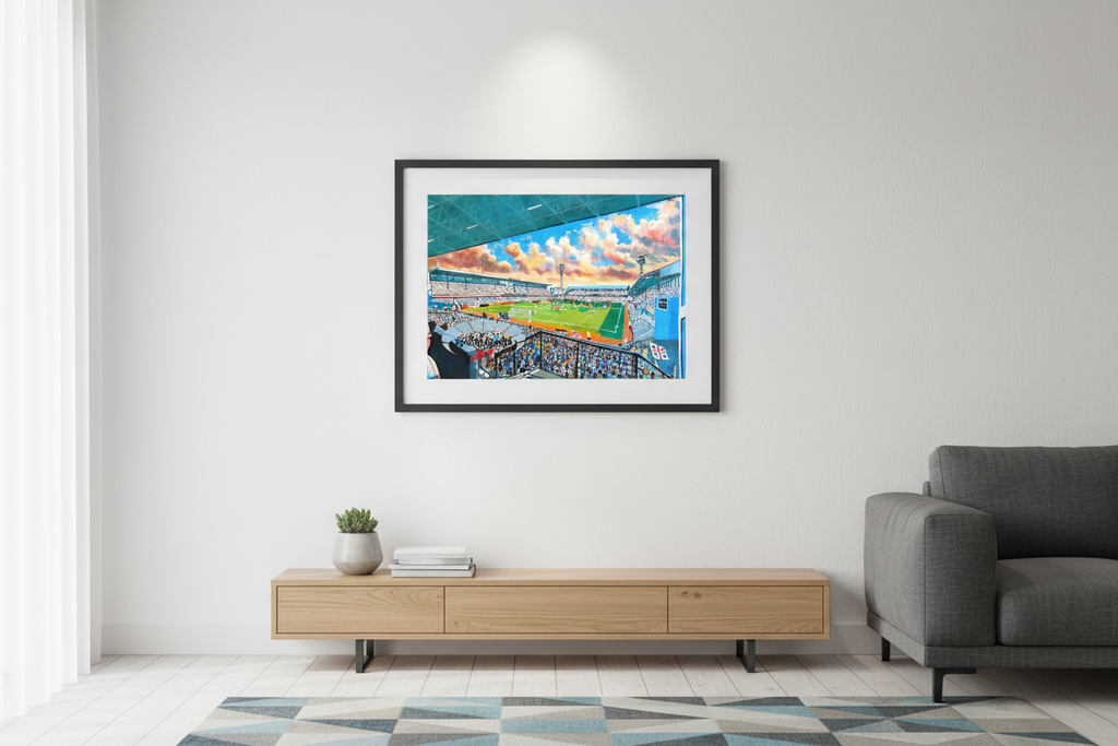 Baseball Ground Stadium Wall Art Mockup