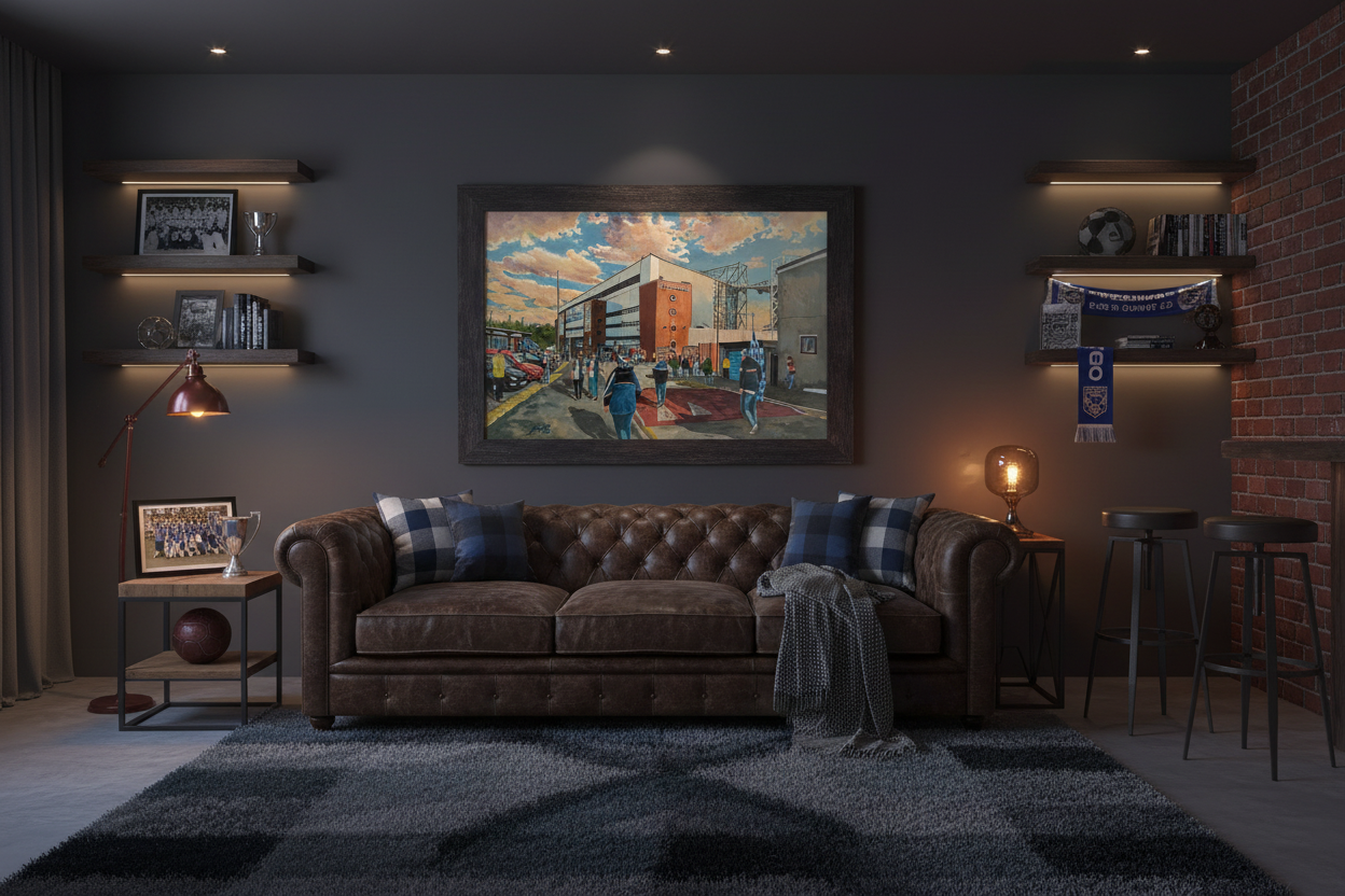 Blackburn Rovers FC Ewood Park Man Cave Mockup