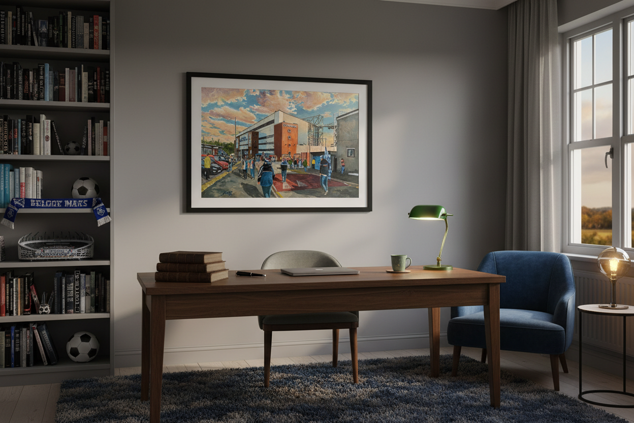 Blackburn Rovers FC Ewood Park Study/Office Mockup