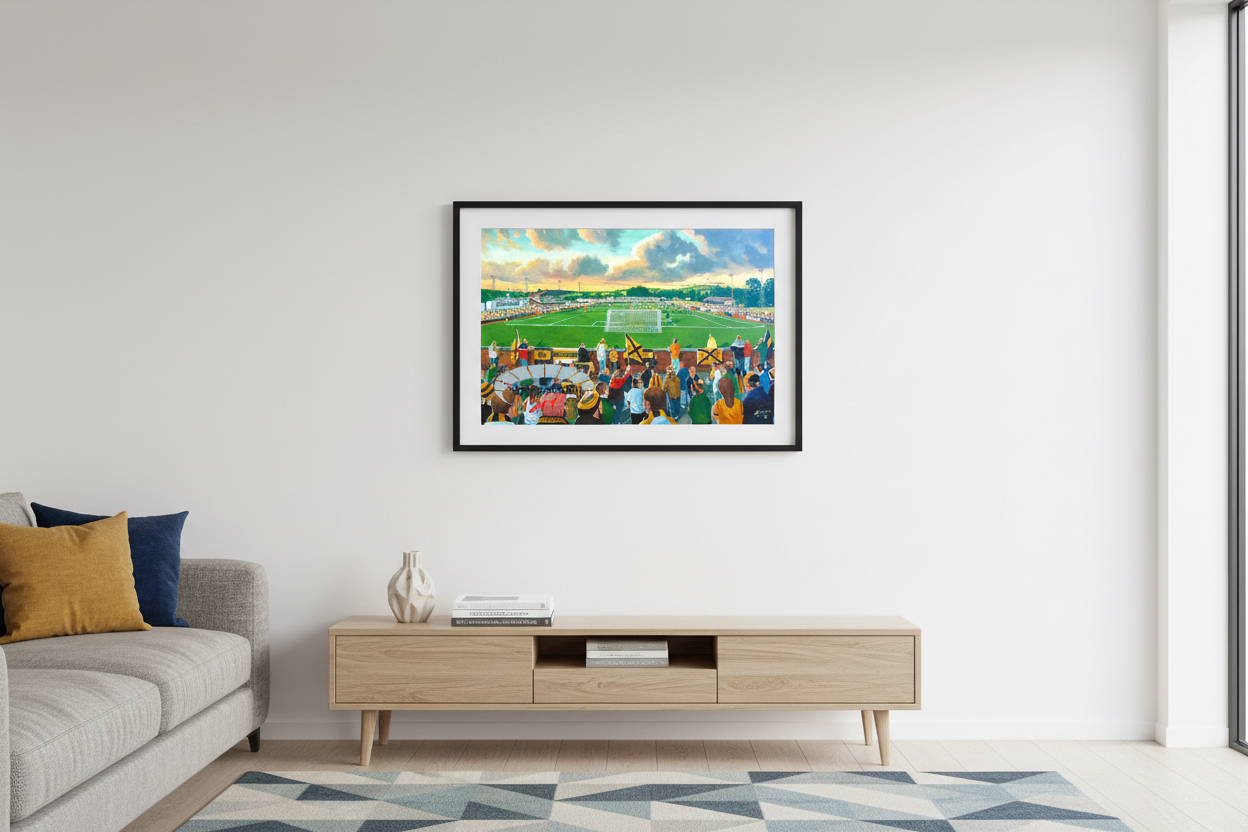 Boghead Park Stadium Wall Art Mockup