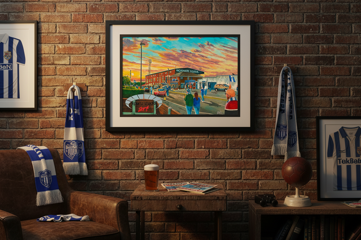 Boundary Park Going to the Match - Moody Man Cave Mock-up