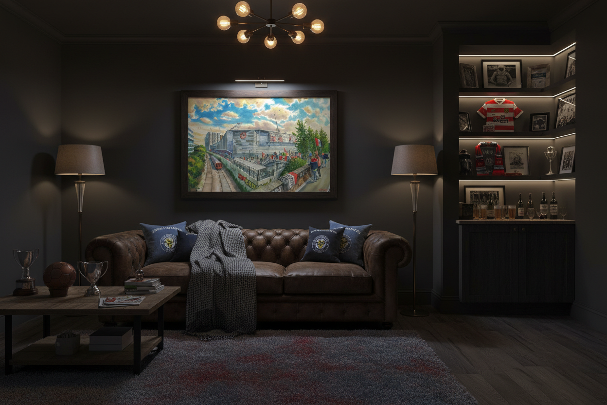 Brentford FC GTECH Stadium Man Cave Mockup