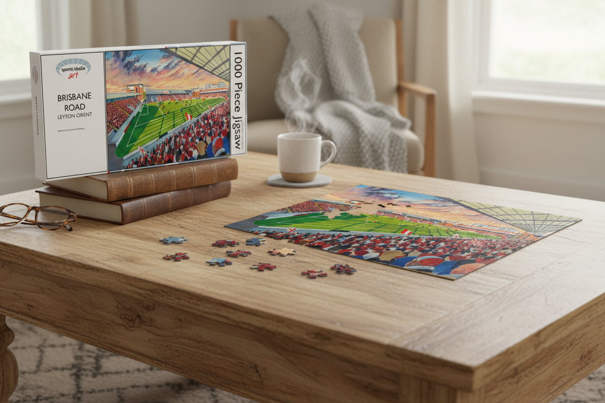 Brisbane Road Leyton Orient Jigsaw - Table Setting Mockup