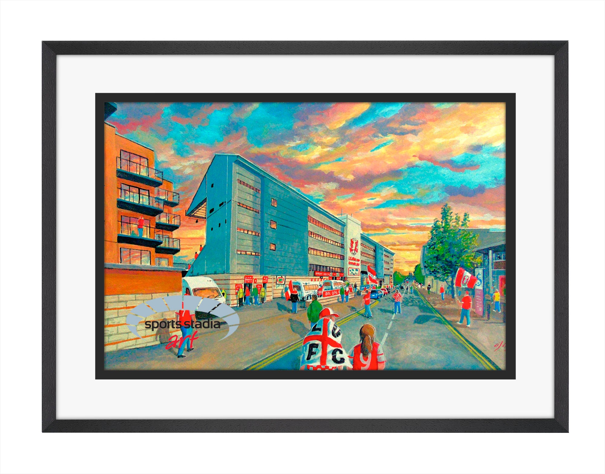 Leyton Orient FC Brisbane Road Stadium 'Going to the Match' Wall Art A4 Print