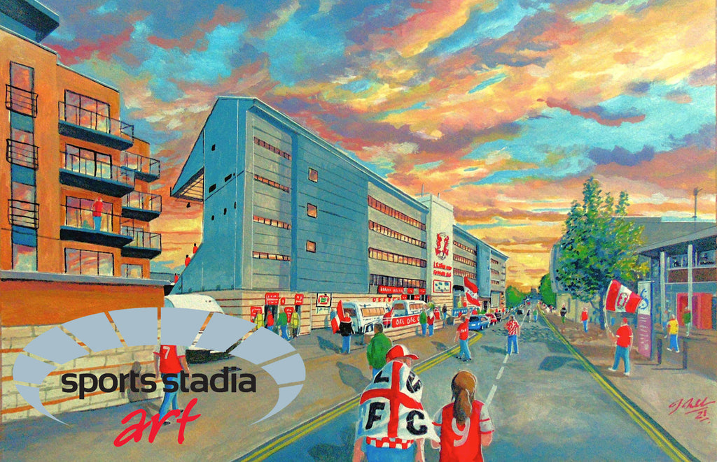 Leyton Orient FC Brisbane Road Stadium 'Going to the Match' Wall Art A4 Print