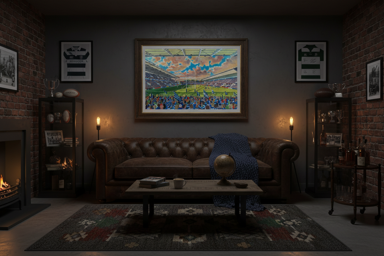 Bristol Bears Ashton Gate - Moody Man Cave Mockup