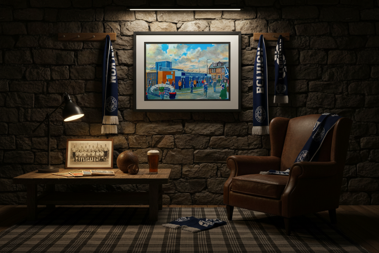 Brockville Stadium Going to the Match - Moody Man Cave Mock-up