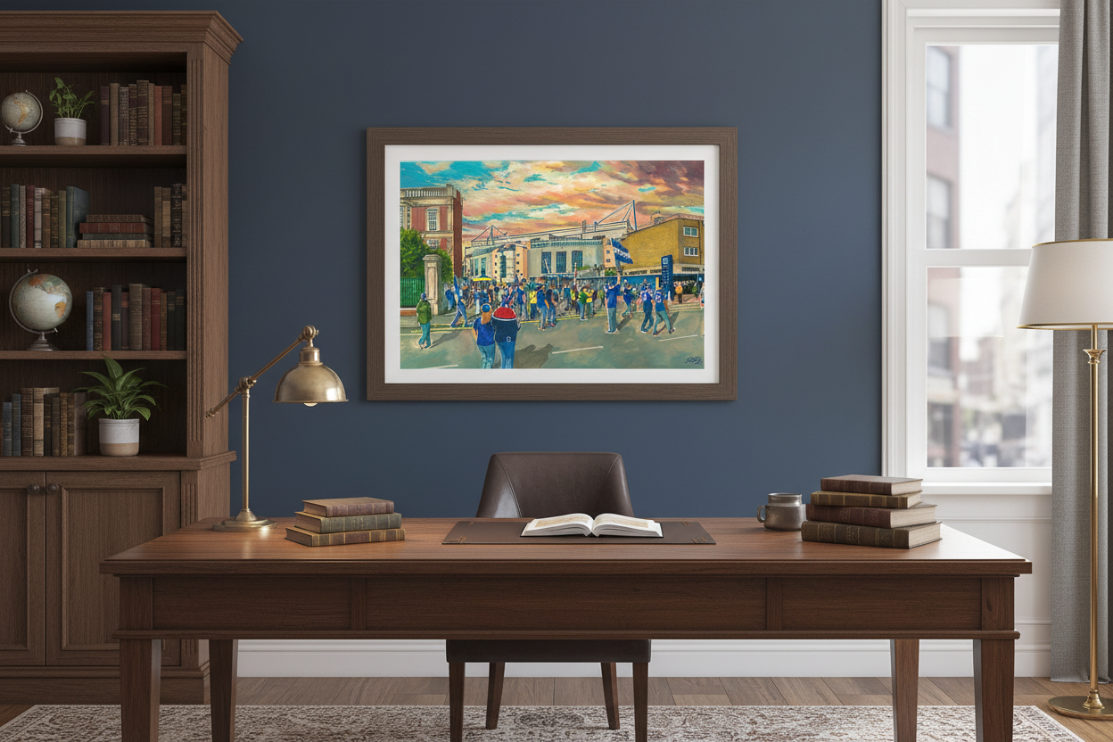 Chelsea FC Stamford Bridge Study/Office Mockup