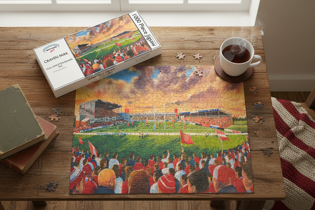 Craven Park Hull KR Puzzle Table Setting