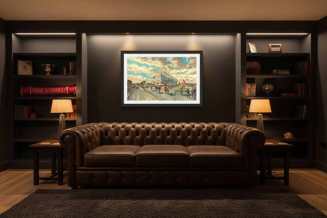 Crewe Alexandra Man Cave Mockup