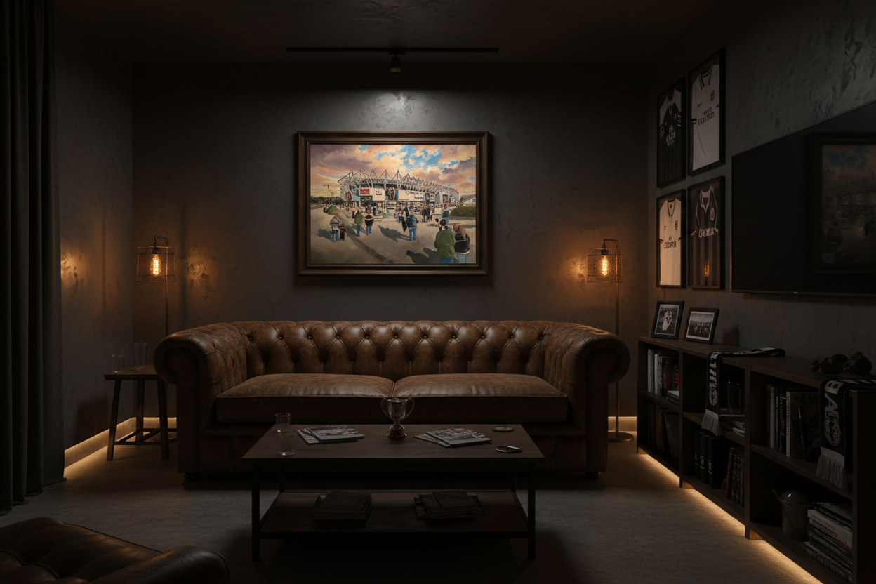 Derby County FC Pride Park Man Cave Mockup