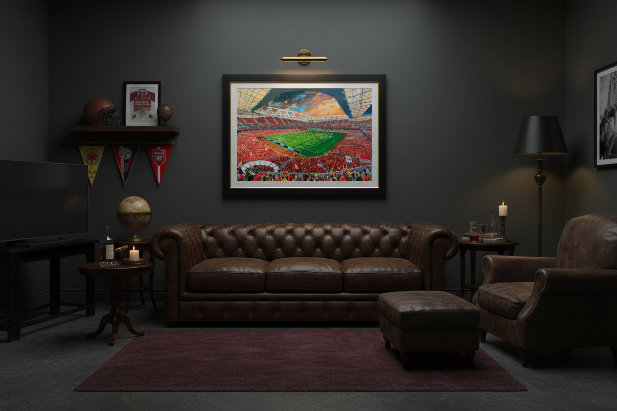 Emirates Stadium Man Cave Mockup