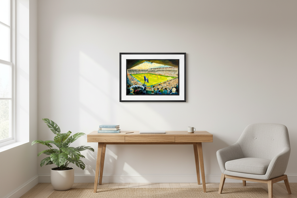 Goodison Park Framed Print - Bright Study Mock-up